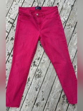 GAP Women's Bright Pink Skinny Jeans